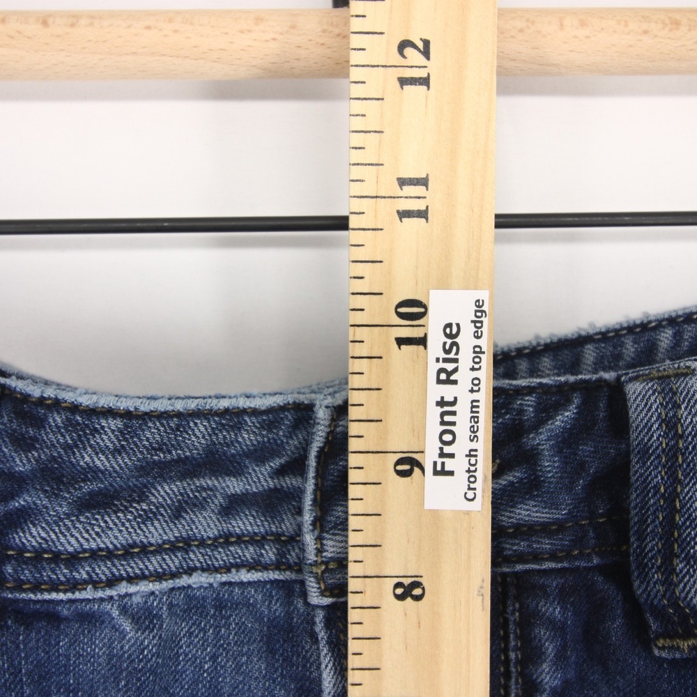 Diesel Larkee Jeans Mens 34x34 Blue Regular Straight Button Fly Distressed - Picture 8 of 13